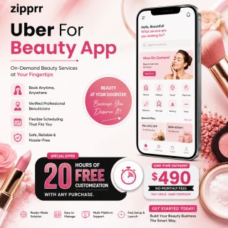 How Soon Can You Launch? Zipprr Beauty App $490