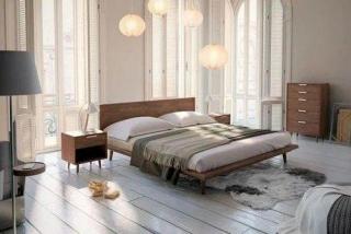 Modern Teak Bed Frame TBF-006