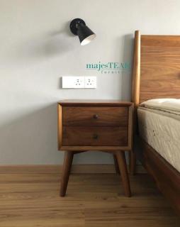 Teak Night Stand -Meng Design
