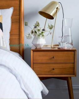 Teak Night Stand -Meng Design