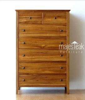 Teak Wood Chest Drawers -Dolly Design Tall.