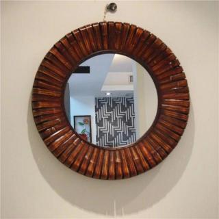 Teak Round Wall Mirror RWM-005