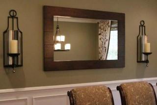 Teak Wood Wall Mirror WM-006