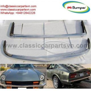 Datsun 240Z 260Z 280Z bumpers (1969-1978) no holes for rubber trims, no rubber trims