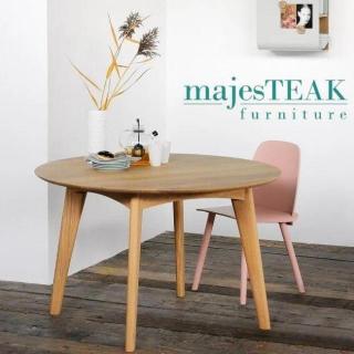 Round Teak Dining Table -Soft Edge