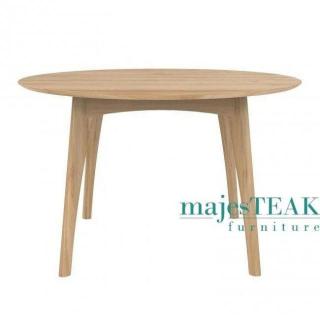 Round Teak Dining Table -Soft Edge