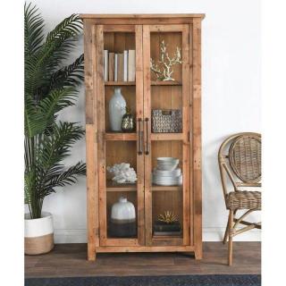 Teak Wood Display Cabinet -Reclaimed Wood.
